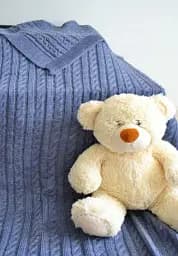 Плед Прованс Soft Коси 130х90 см синій меланж (11681) - мініатюра 4