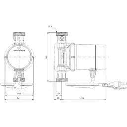 Циркуляційний насос Grundfos Comfort 15-14 BX TDT (93093665) - мініатюра 5
