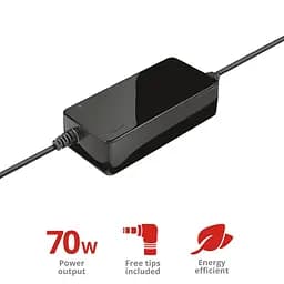 Адаптер живлення Trust Primo 70W-19V Universal Laptop Charger, чорний teh0013443 - мініатюра 4