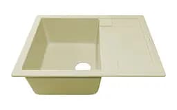 Кухонна мийка Adamant ANILA ivory 645x495x200 мм, з крилом 64,5 см - мініатюра 2