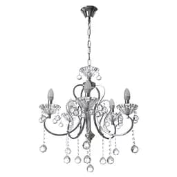 Люстра підвісна Brille кришталева свічка E14 60W (BCL-659S/5)