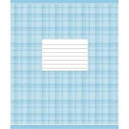 Тетрадь ученическая Школярик Голубая шотландка 012-2578C в косую линию 12 листов