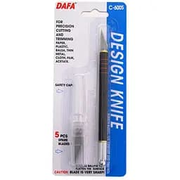 Ніж макетний Dafa C-600S пластикова ручка 5 змінних лез