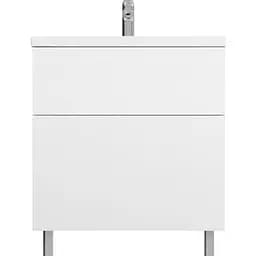 Тумба з умивальником AM.PM Gem підлогова 75 см білий MGA-FSX07522WG-WCC0752WG Білий