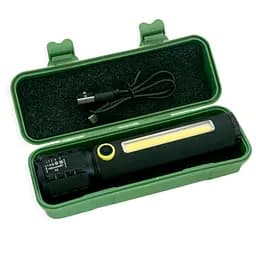 Ліхтар ручний BL-C72-P50, акумуляторний, з кріпленням на велосипед, COB LED, чорний корпус - мініатюра 2