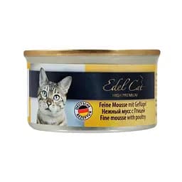 Вологий корм для котів Edel Cat 85 г (мус із птицею)