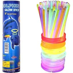 Неонові палички-браслети 12-37 світяться 100 штук