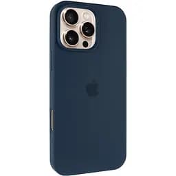 Чохол Epik Silicone Case Full Protective AA для Apple iPhone 16 Pro Max 6.9 Синій/Deep navy