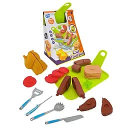 Детский набор продуктов "Фаст-фуд" Bambi LT8801-8D, овощи, приборы