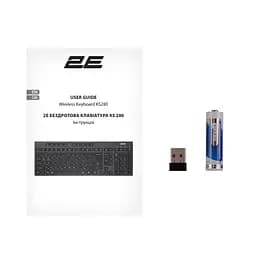 Клавіатура мембранна KS280 120key, WL/BT, EN/UK, silent, чорно-сіра 2E teh0013888 - мініатюра 10