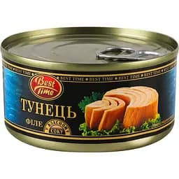 Тунец Best Time филе в собственном соку 185 г