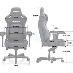 Геймерське крісло Anda Seat Kaiser 4 XL Leather Classic Maroon (AD12YDDC-XLL-20-A-PV/C) [121771] - мініатюра 13