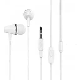 Навушники Hoco with mic M34 з мікрофоном білі 6957531078463