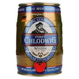 Пиво Furst Chlodwig Weizen світле нефільтроване 5.3% 5 л - мініатюра 2