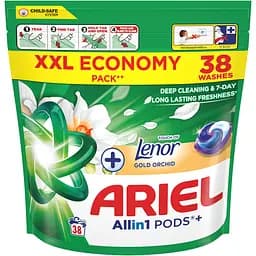Капсули для прання Ariel Все-в-1 Дотик Lenor Золота орхідея 38 шт.