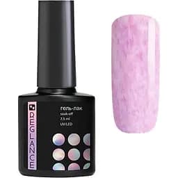 Гель-лак для нігтів Reglance 130 Ніжно-рожевий з розовими нитками Plush Effect 7.5 мл