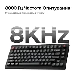 Клавіатура Keychron V1 8K Keychron Super Red Switch Black RGB (V1W-D1-UA) - мініатюра 9