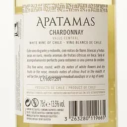Вино Apatamas Chardonnay, біле, сухе, 0.75 л - мініатюра 3