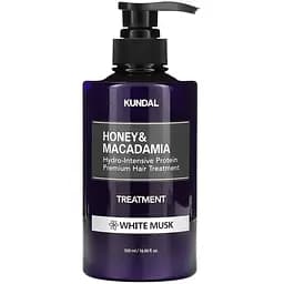 Кондиціонер для волосся Kundal Honey & Macadamia Protein Treatment White Musk з ароматом білого мускусу 500 мл