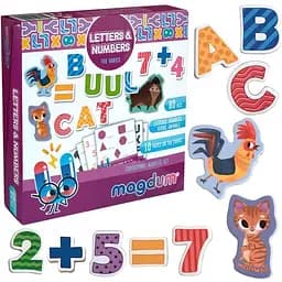 Набор магнитов Magdum "Буквы и цифры" ML4031-09 EN