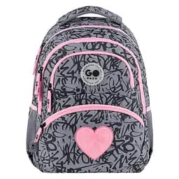 Рюкзак GoPack Education 175M-4 Fluffy Heart Сіро-рожевий (GO26-175M-4) - мініатюра 3