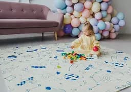 Дитячий двосторонній складаний килимок Poppet Світ тварин і Графічний космос, 200х180 см (PP004-200) - мініатюра 9