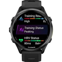 Смарт-годинник Garmin Forerunner 970 Carbon Grey DLC Titanium with Black Case and Black/Translucent Whitestone Band (010-02969-10) [137229] - мініатюра 6