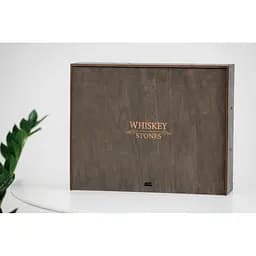 Подарунковий набір Whiskey Stones камені для віскі в дерев'яному пеналі №6 + декантер + 6 склянок Bohemia Diamond + щипці + мішечок - мініатюра 9