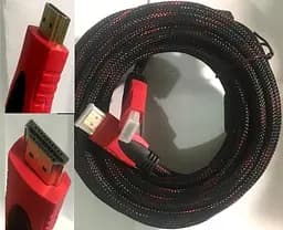 3D кабель TCOM Hdmi 5 м в обплетенні чорно-червоний - мініатюра 2
