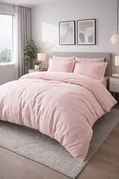 Комплект постельного белья полуторный 160х220 пудровый сатин TC303376198
