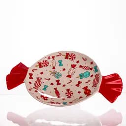 Новорічна порцелянова тарілка для десертів Merry Christmas Yiwu CR-1-24 - мініатюра 4