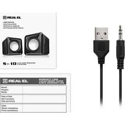 Акустична система REAL-EL S-10 USB Black (EL121100020) - мініатюра 9