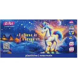 Пластилин Zibi Unicorn Kids Line 12 цветов 192 г (ZB6282)