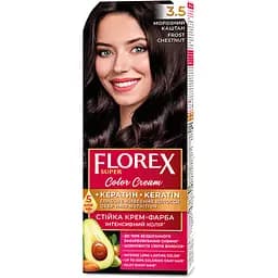 Стойкая крем-краска для волос Florex Super 3.5 Морозный каштан