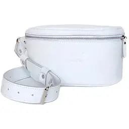 Шкіряна поясна сумка Explorer S біла