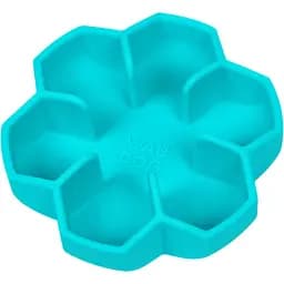 Миска собак и кошек Waudog Silicone для медленного питания 750 мл голубая