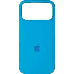 Чохол Silicone Case для Apple iPhone 17 Pro Light Blue AA [145176] - мініатюра 1