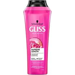 Захисний шампунь Gliss Supreme Length для довгого волосся схильного до пошкоджень та жирності 400 мл