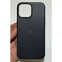 Оригінальний шкіряний чохол Apple Leather Case with MagSafe для iPhone 13 Pro Max (6.7") Midnight Black MM1R3ZM/A - мініатюра 4