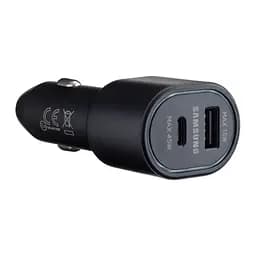 Автомобильное зарядное устройство для Samsung Dual Port Car Charger USB + Type-C Port 45W High c0py Черный