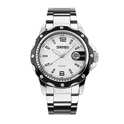 Наручний годинник чоловічий Skmei 0992 White stainless steel, 0992SWT (12310)