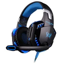 Игровые наушники Kotion Each G2000 с микрофоном и подсветкой синие