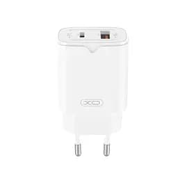 Сетевое зарядное устройство для XO L130 (EU) PD30W/QC18W (1USB-C+1USB-A) Fast charging Charger Белый