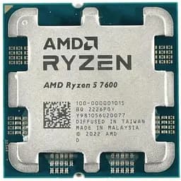 Процесор AMD Ryzen 5 7600 (100-000001015) (Socket AM5, 12T, 5.1 ГГц, Tray) Б/в