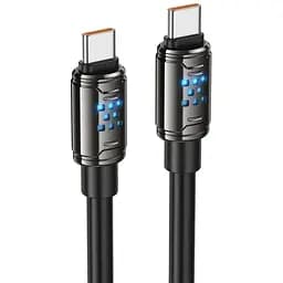 Кабель Hoco U143 Joy 240W charging data cable Type-C to Type-C Чорний