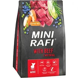 Сухий корм для дорослих собак малих порід Dolina Noteci Rafi Mini з яловичиною 3 кг