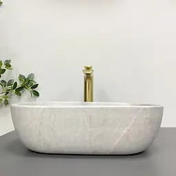 Умивальник VBI Ravenna grey stone matt накладний VBI-011216, Сірий - мініатюра 3