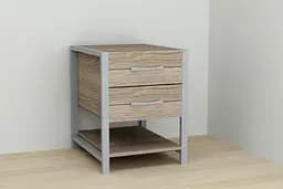 Тумба універсальна Ferrum-decor Вів'єн 2/1 50x41x40 сірий ДСП Дуб Сонома Трюфель 16мм (FRD-104184) - мініатюра 3