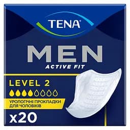 Урологічні прокладки для чоловіків Tena Men Active Fit Level 2, 20 шт. (7322541493237)