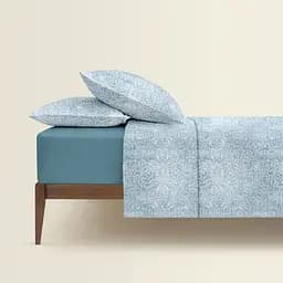 Комплект постільної білизни Cosas Floral breeze CS6 Сімейний небесний (FloralBreeze_El180x30-68Sky_160x2) - мініатюра 2